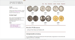 Desktop Screenshot of muenz-shop-pater.de